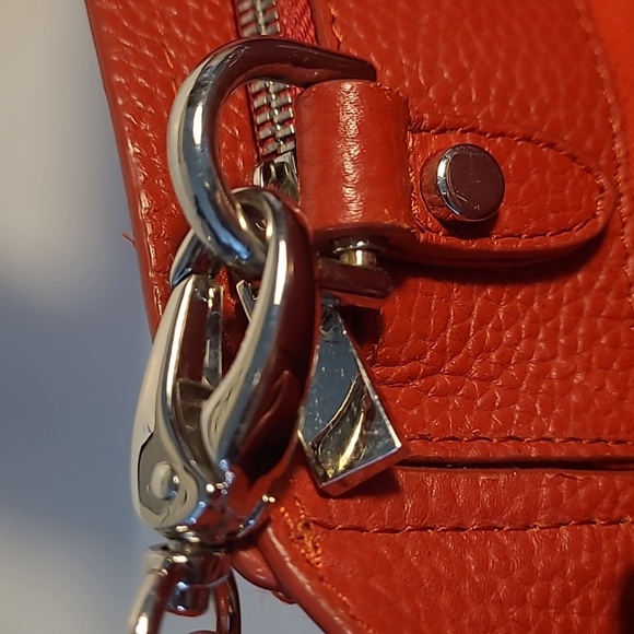 Valentina genuine leather red convertible purse - Picture 5 of 11